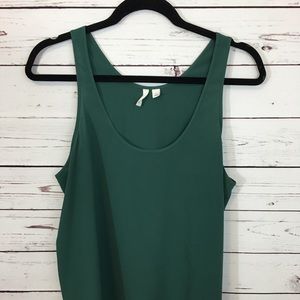 Green Sleeveless Blouse